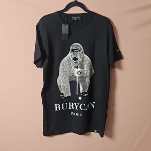 Black Graphic T-Shirt for Men NWT